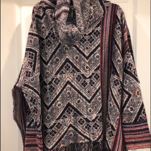 free people aztec oversized sweater